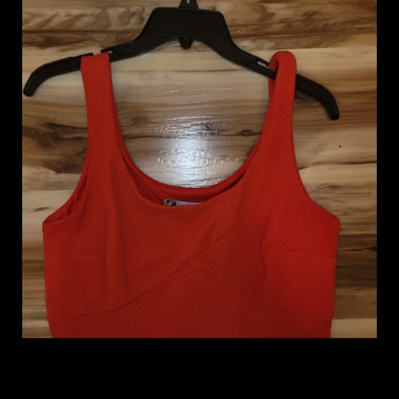 LeslieFay Dark Orange Textured Fit & Flare Dress - Picture 15 of 16